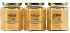 Just Makes Scents fruit odor candle 3-pack neutralizes cooking and pet odors in homes