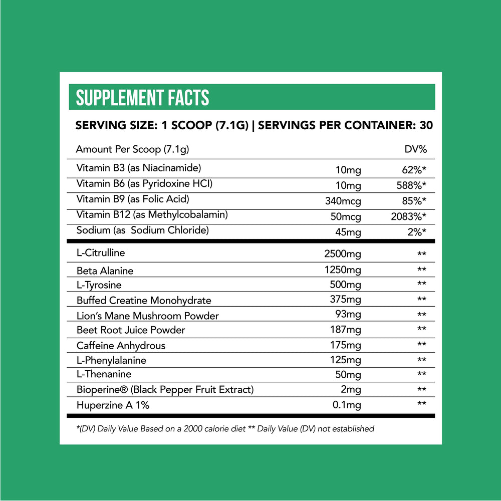 Just Move Sour Watermelon Energy Rush ingredient list includes citric acid and potassium