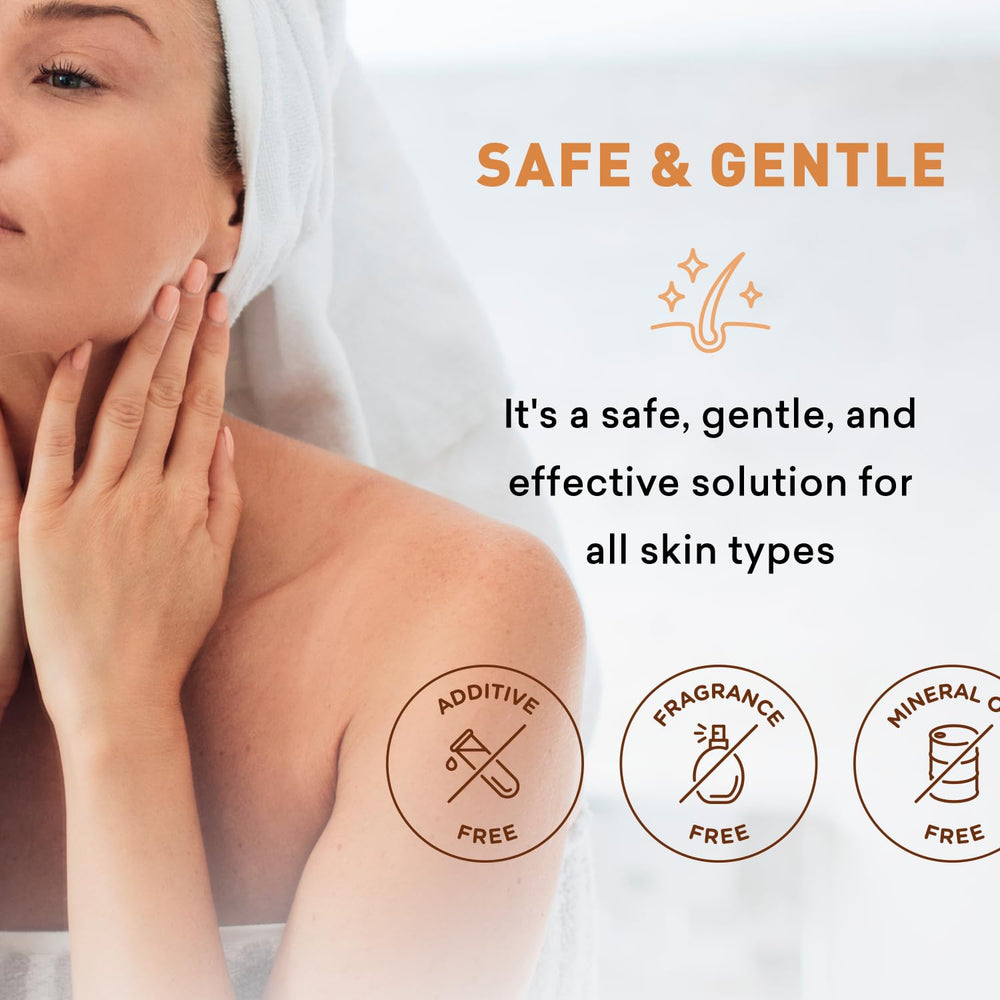 Just Nutritive hand-application stroke reveals smooth, moisturized skin.