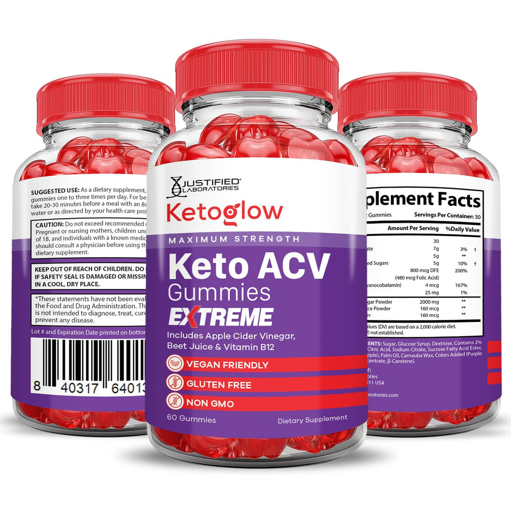 Justified Ketoglow Gummies label-gmp-tested—quality you can trust in every bottle.