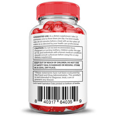Justified Laboratories Blast Off Keto ACV gummies serving size information included