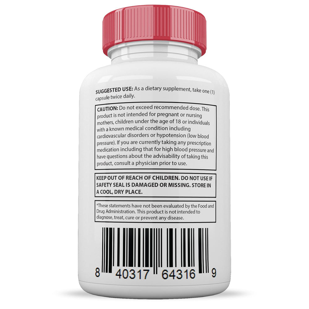 Label close-up of Justified Laboratories Gluco Renu proprietary blend for quality and care.