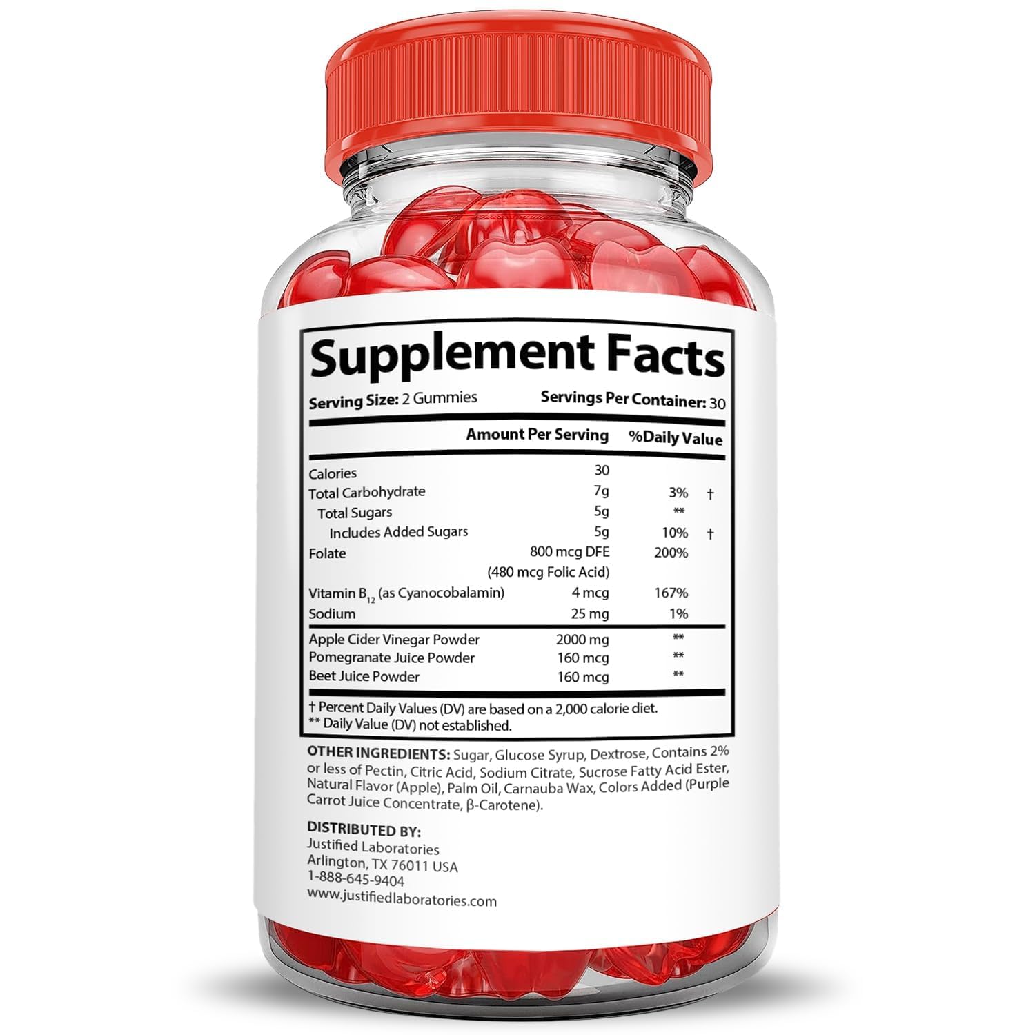 Justified Laboratories Ignite Keto Gummies 2-pack box, convenient keto-friendly option.