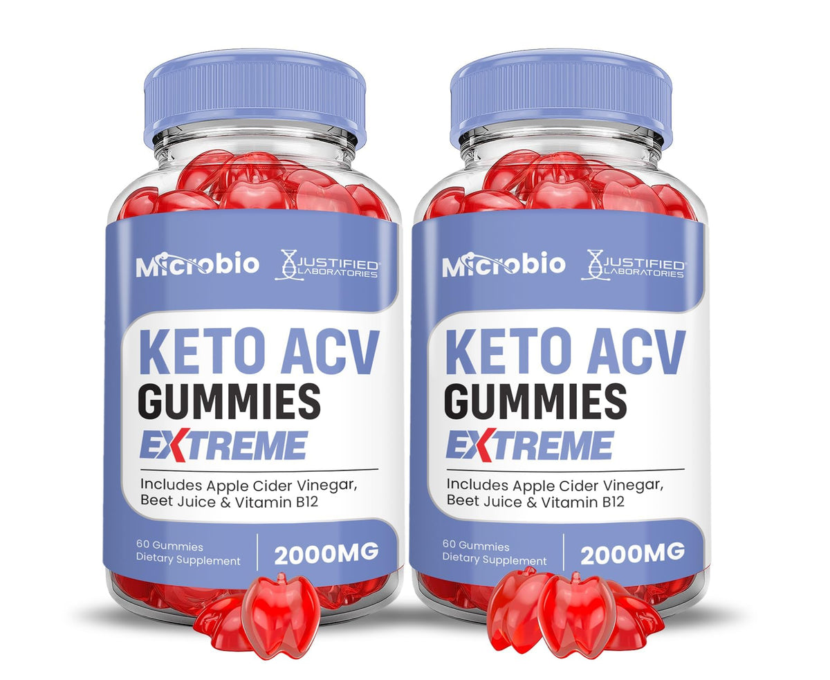 Justified Laboratories Microbio Keto ACV Gummies bottle-front for daily wellness.