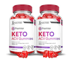 Justified Laboratories Premier Keto ACV Gummies bottle for daily wellness.