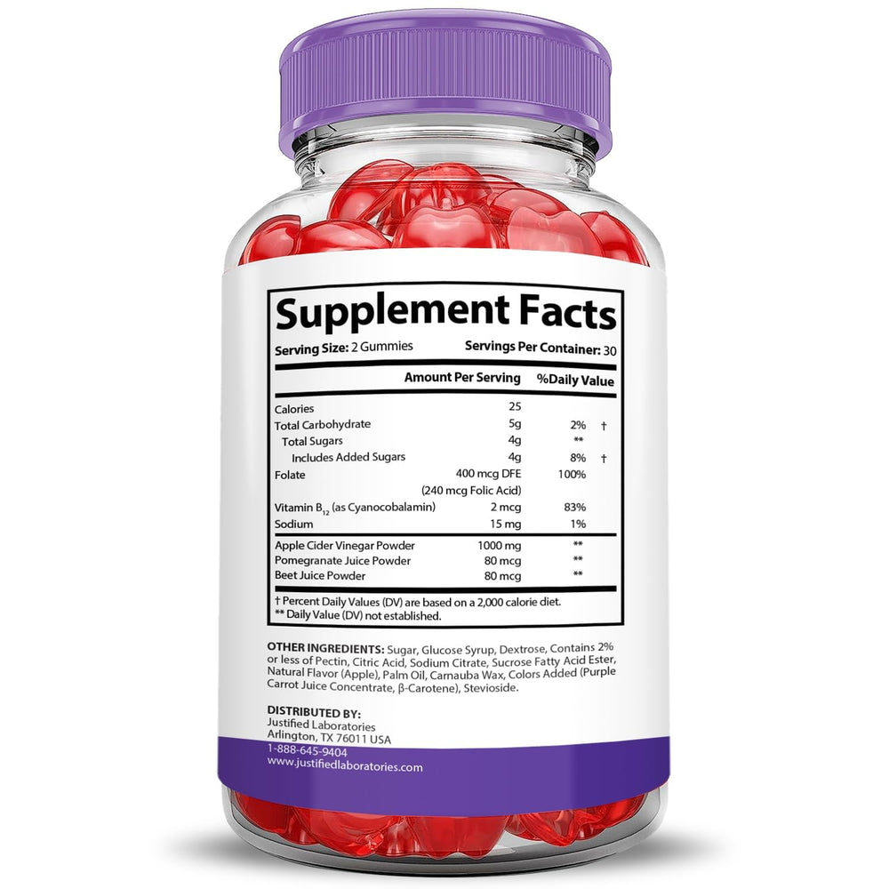 Close-up of Justified Laboratories gummies highlighting chewy texture and flavor