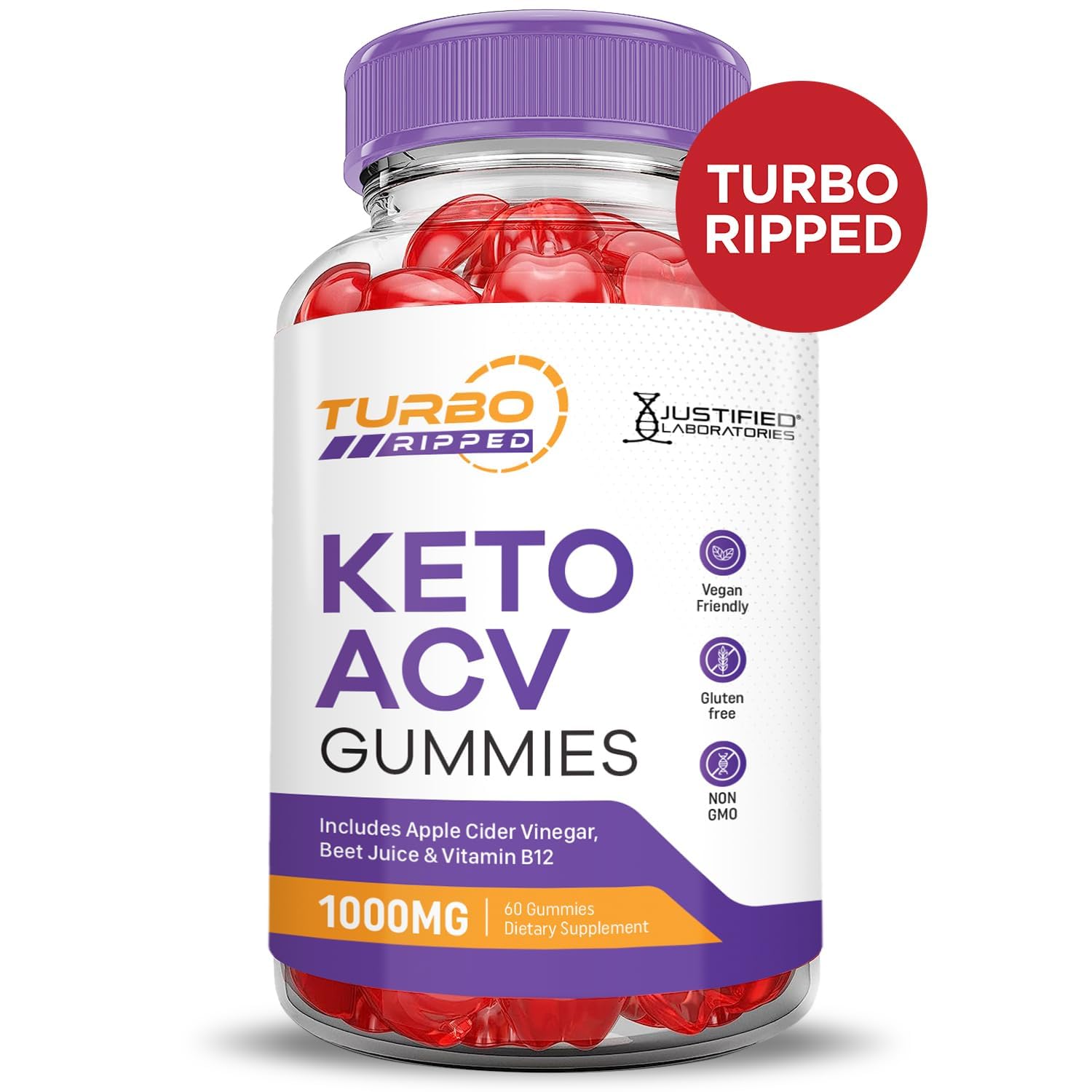 Flavor profile of Justified Laboratories gummies with tangy apple cider notes