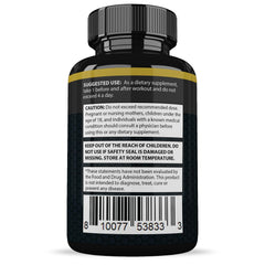 Justified Laboratories Vigor Now 1600MG ingredient panel close-up for transparency
