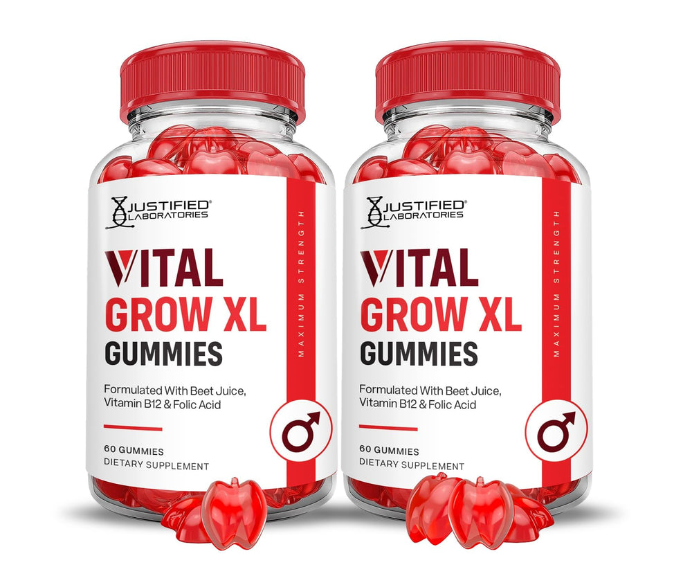 Justified Laboratories Vital Grow XL bottle for daily vegan wellness support