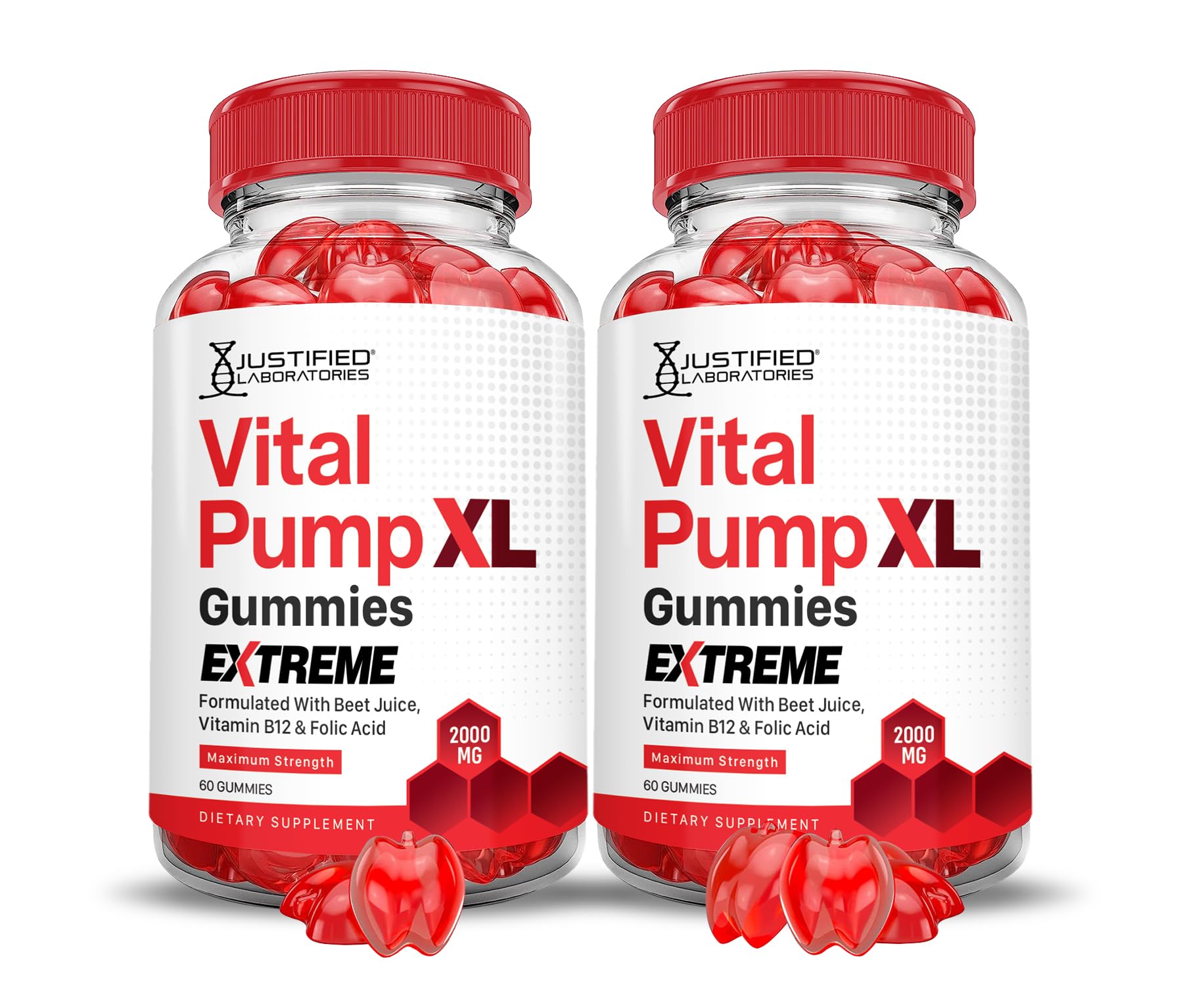 Justified Laboratories Vital Pump XL Extreme bottle full for a convenient daily ritual