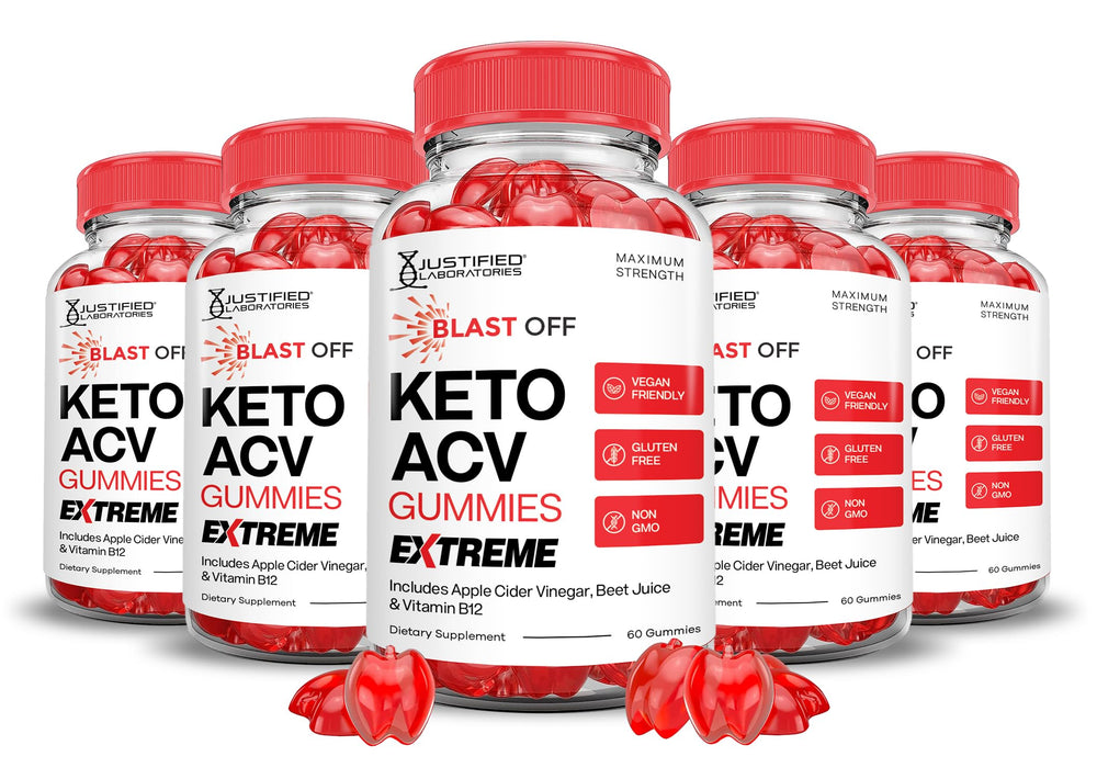 Justified Laboratories Blast Off Keto ACV Gummies pack shot for daily wellness
