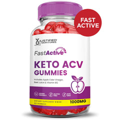 Justified Laboratories Fast Active Keto ACV Gummies beet-juice highlight with natural color
