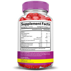 Justified Laboratories Fast Active Keto ACV Gummies ingredients panel showing vegan, non-GMO, pectin base