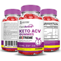 Justified Laboratories packaging for Fast Active Keto ACV Gummies
