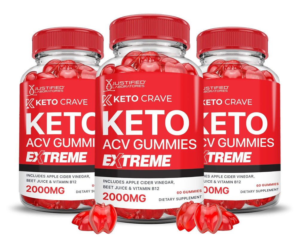 Justified Laboratories Keto Crave Gummies jar with label visible, tasty daily keto snack
