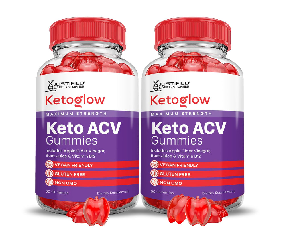 Justified Laboratories Keto Glow Gummies bottle—convenient daily supplement for busy mornings.
