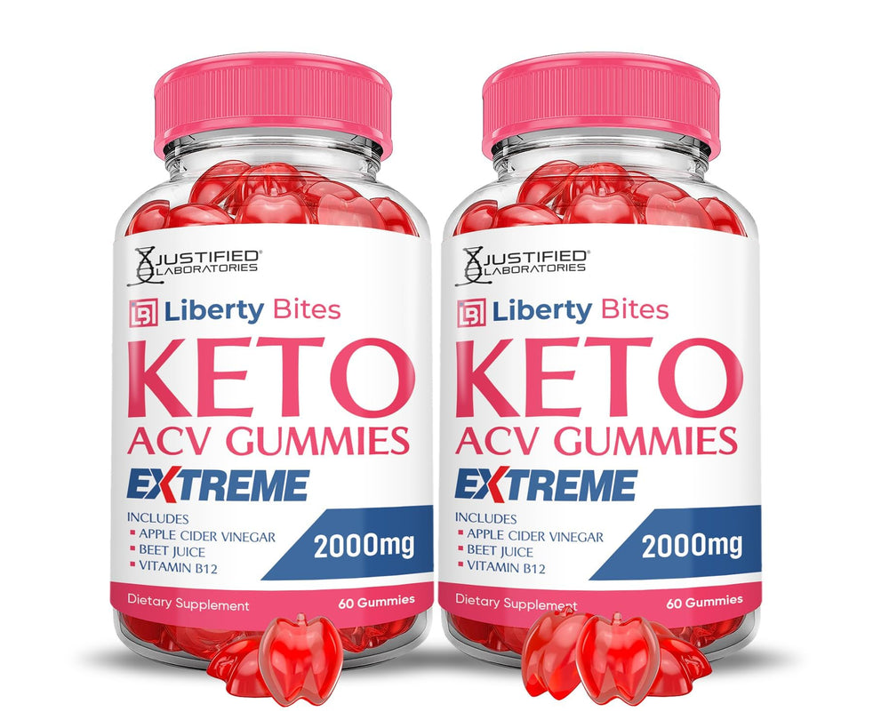 Justified Labs Liberty Bites gummies pack bottle close-up for daily energy support