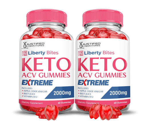 Justified Labs Liberty Bites gummies pack bottle close-up for daily energy support
