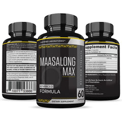 Justified Labs Maasalong Max 1600MG bottle in hand for on-the-go use