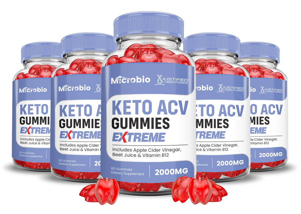 Justified Labs Microbio Keto ACV Gummies bottle for easy daily use.