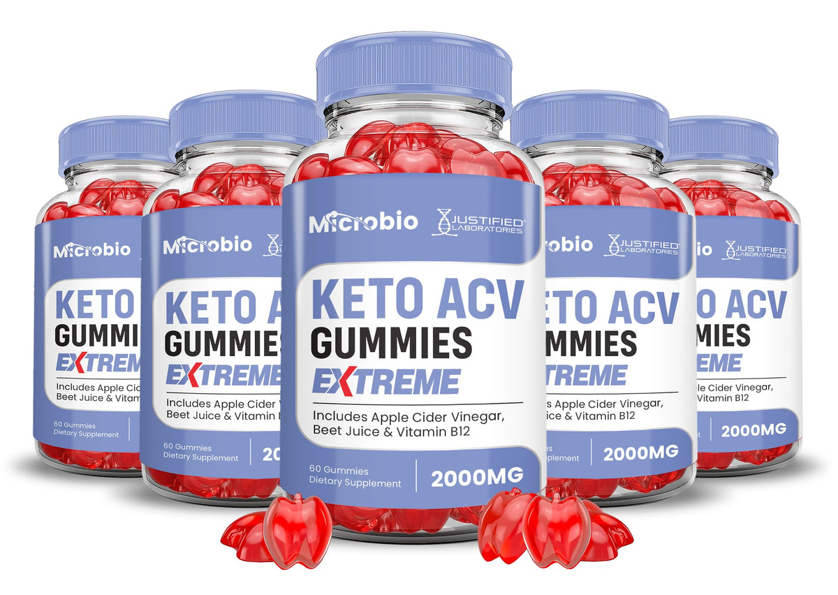 Justified Labs Microbio Keto ACV Gummies bottle for easy daily use.