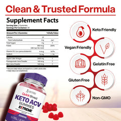 Justified Laboratories Quick Shred ACV Gummies packaging with 60 gummies