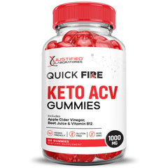 Apple cider vinegar flavored QuickFire Keto ACV Gummies highlight