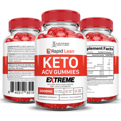 Justified Laboratories Rapid Lean Keto ACV Gummies vegan and non-GMO labeling supports dietary choices.