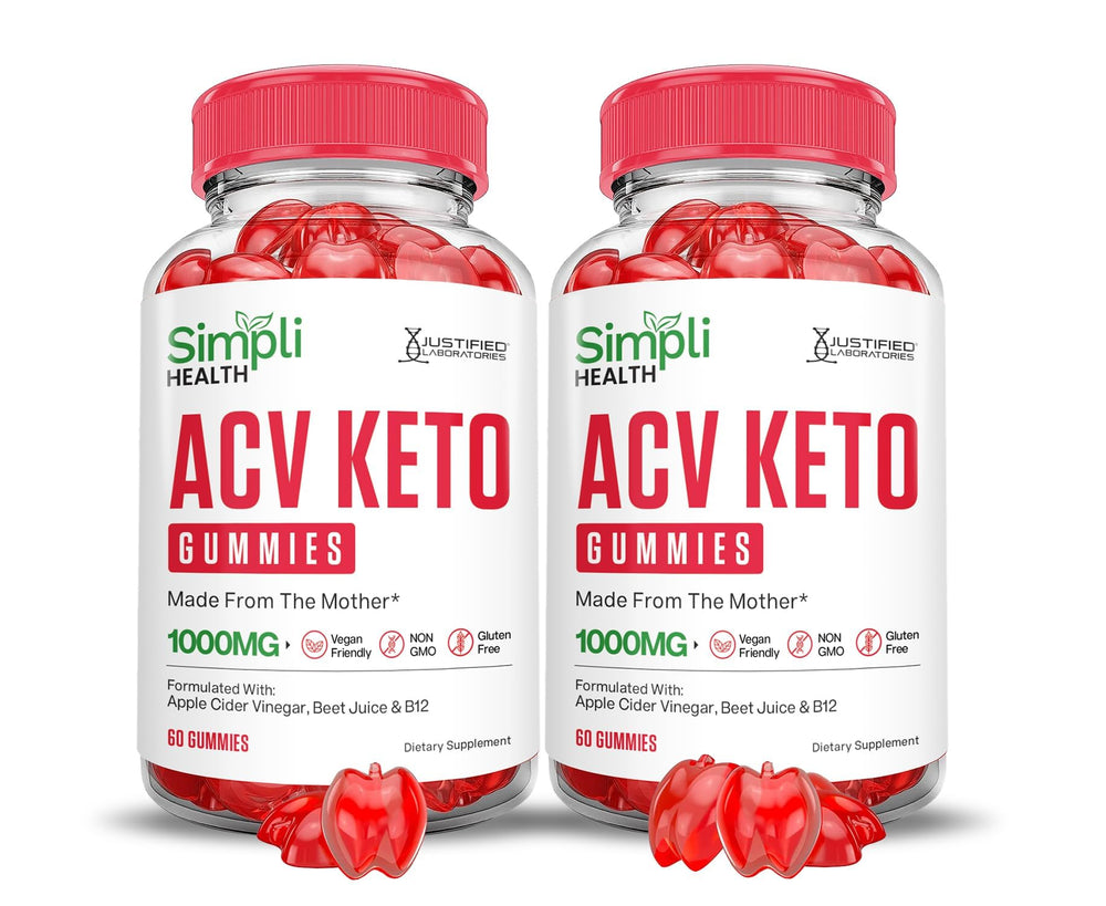 Justified Laboratories Simpli Health Keto ACV Gummies bottle ready for daily flavorful support