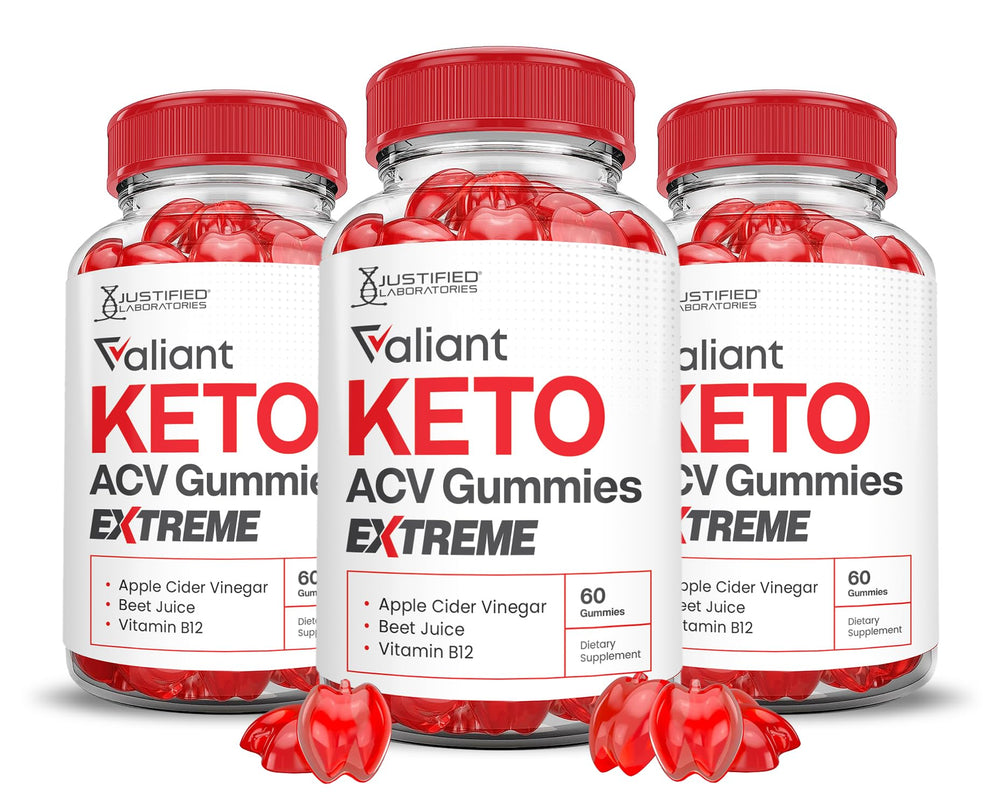 Justified Laboratories Valiant Keto ACV Gummies Extreme bottle supports easy daily intake.