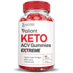 Justified Laboratories Valiant Keto ACV Gummies vitamin-b12-folate image emphasizes daily energy support.
