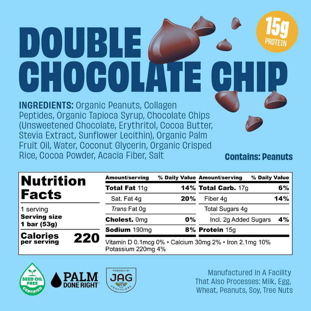 JUSTNOSH bars packaging side with clear ingredients and seed oil free claim