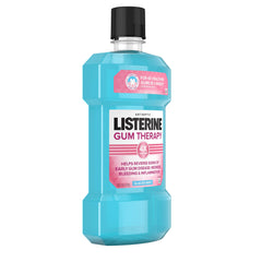 JUSTSWAGDDEEFF Listerine Gum Therapy mint rinse in action.