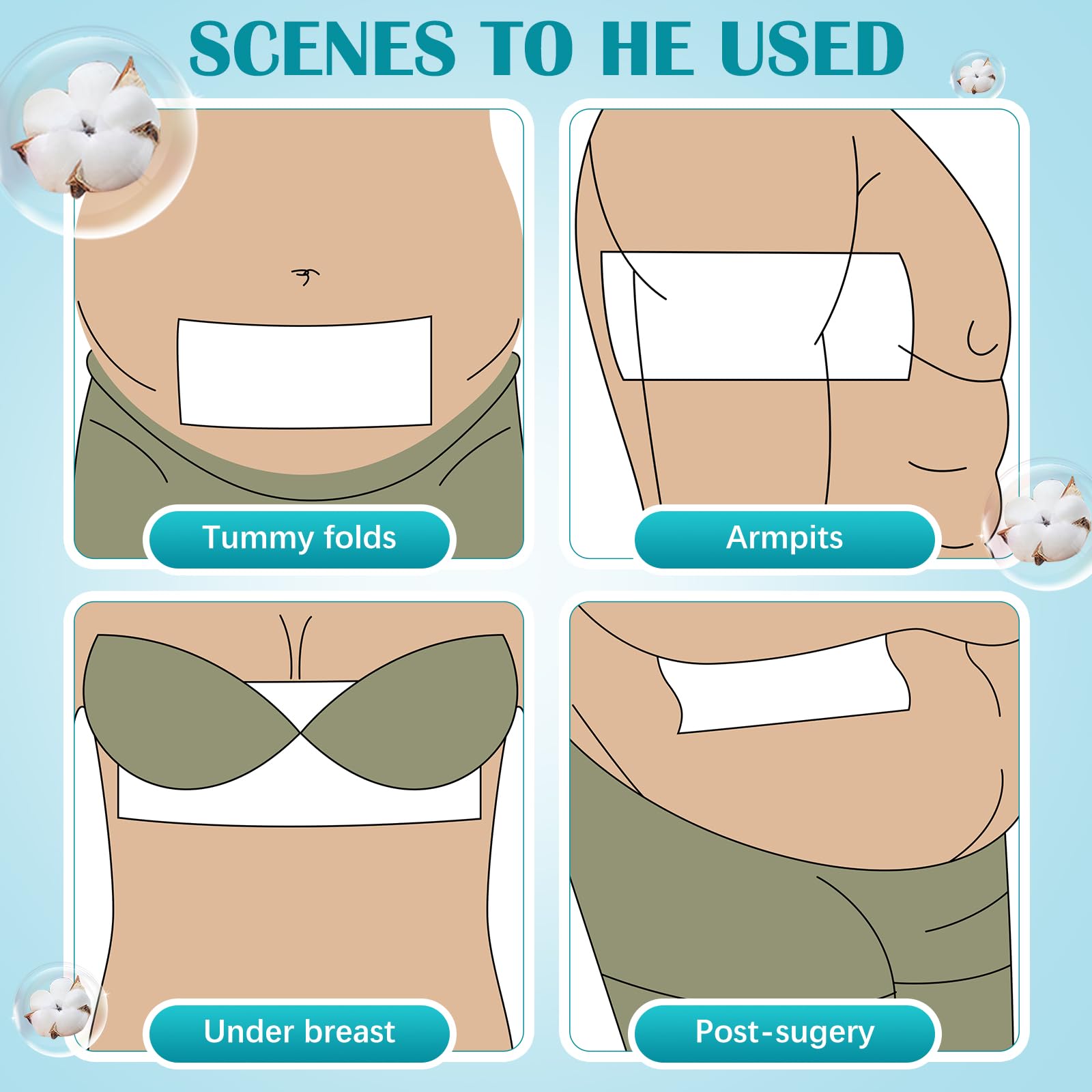 Jutom suitable for postoperative care with gentle skin protection benefits.