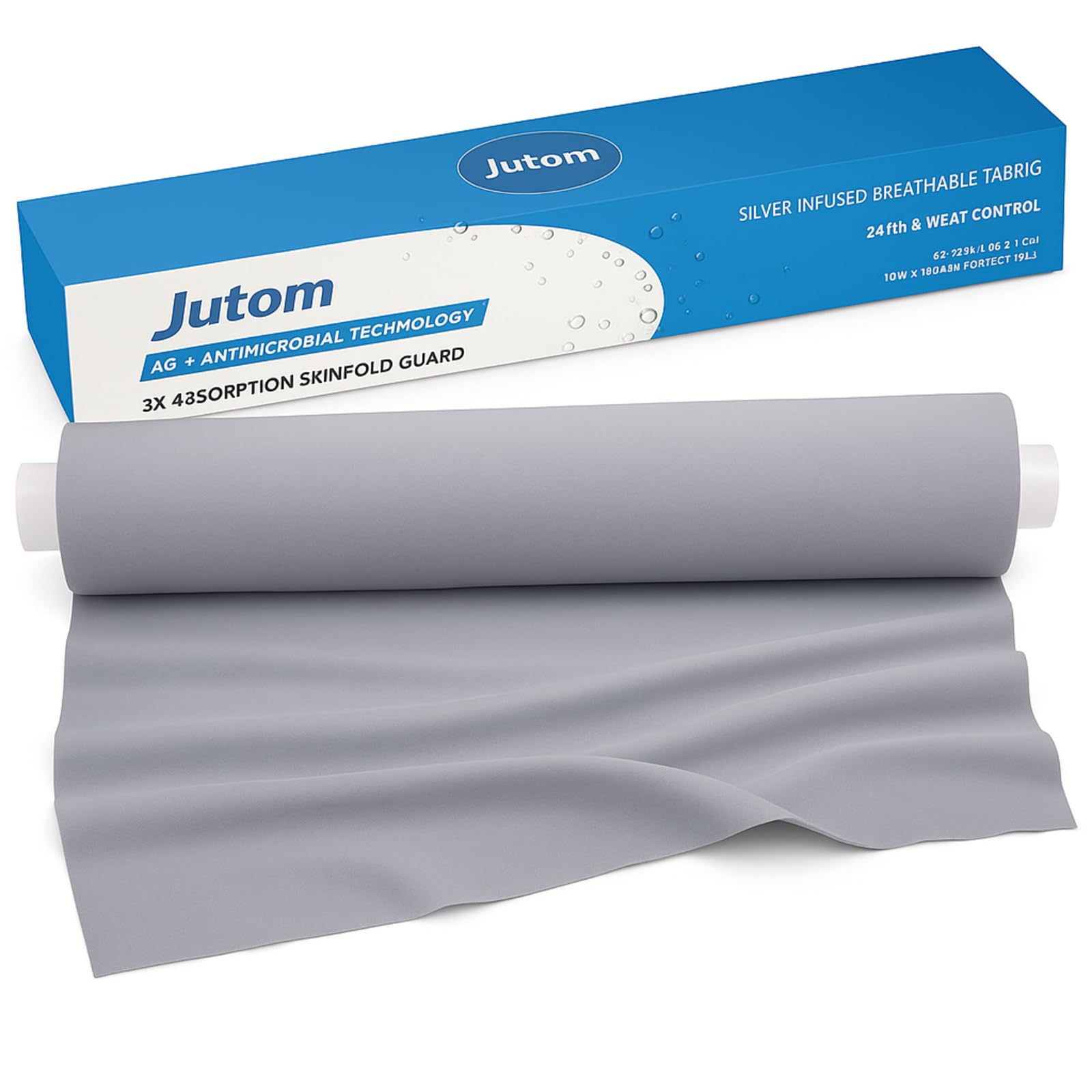 Jutom skinfold dry sheet roll shows generous length for cutting to fit