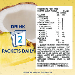 Juven pineapple coconut flavor label close-up for quick flavor choice