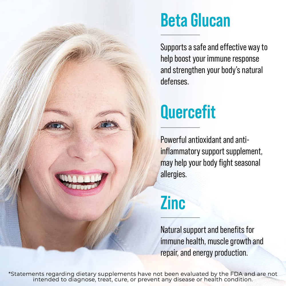 Juvenon AgeRenew ingredient graphic illustrating beta glucan benefits