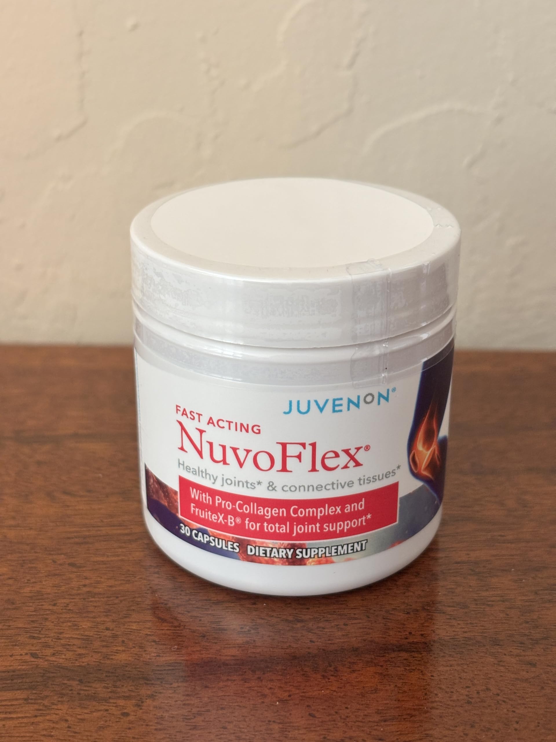 NuvoFlex packaging shows 30 capsules for month-long supply.