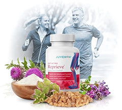 Holding Juvenon Reprieve capsules for easy daily joint support.