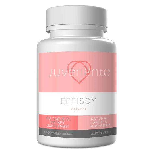 Juveriente Effisoy AM-PM bottle demonstrates daily balance support.