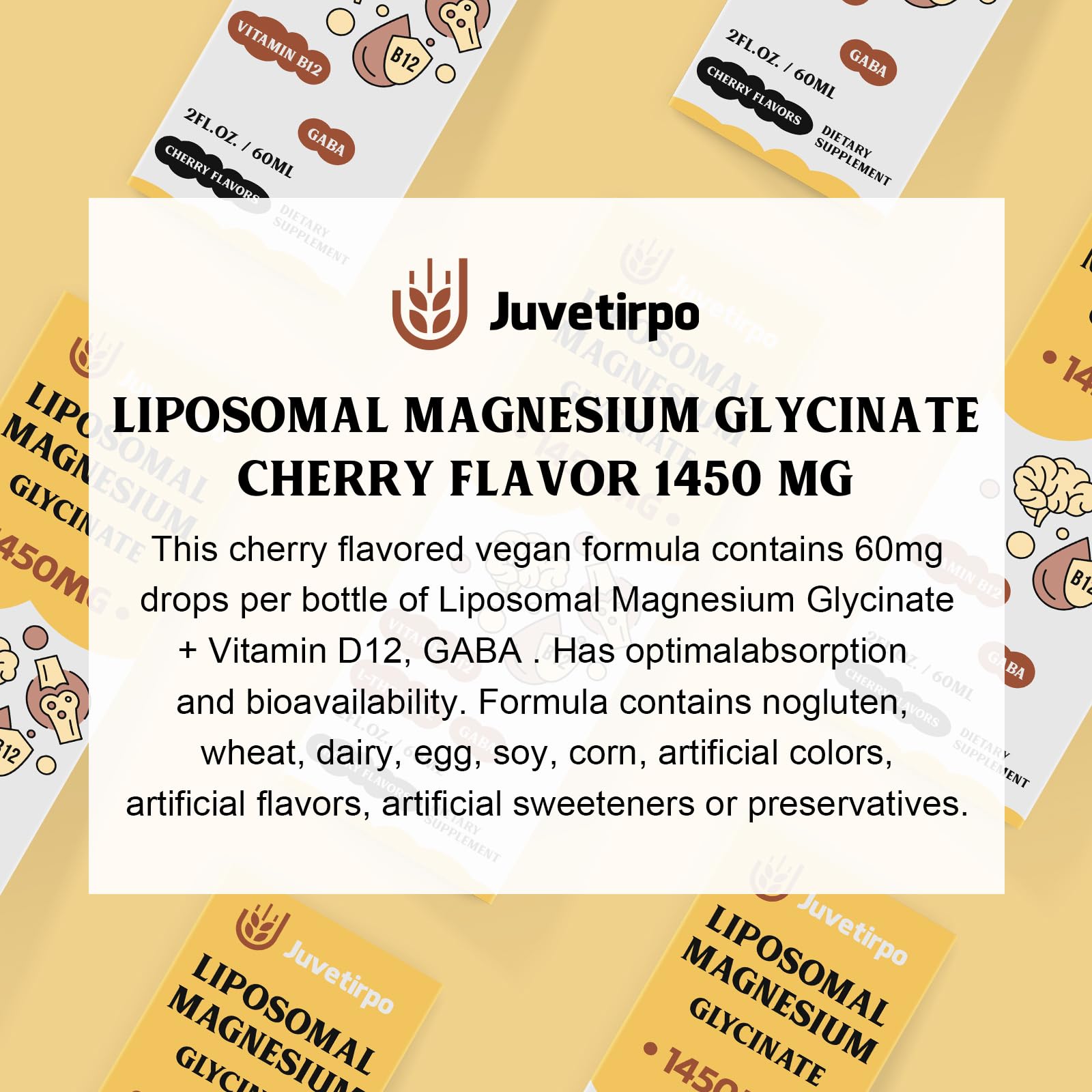 Gut-friendly formula from Juvetirpo Magnesium Glycinate supports intestinal comfort.