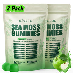 JUYIHEAL 16-in-1 sea moss gummies pack bottle for easy daily immune and digestion support.