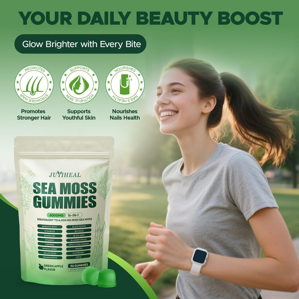 JUYIHEAL manuka honey sea moss gummies for throat soothing and immune-friendly routine.