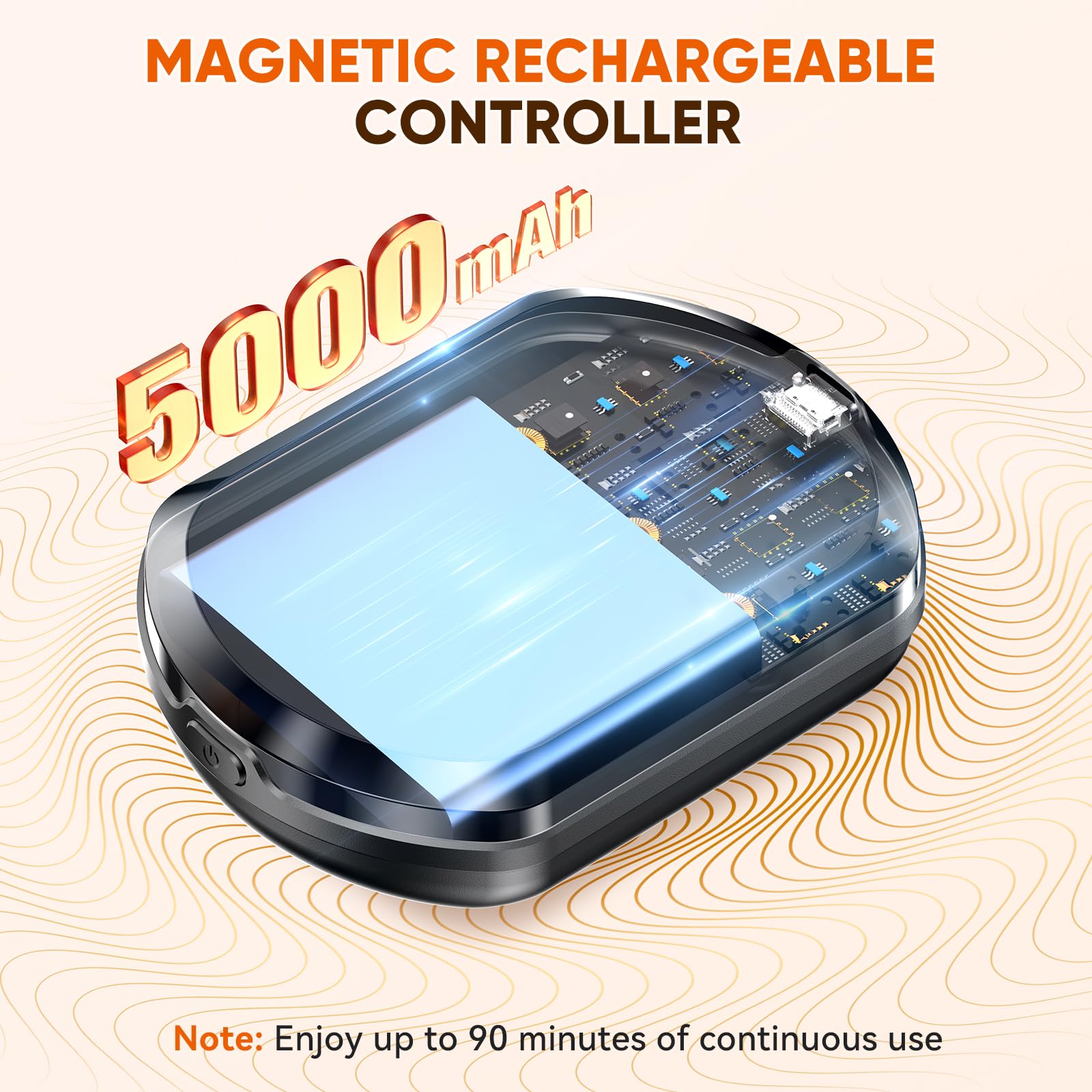 JVKOOL magnetic wireless controller for easy adjustments.