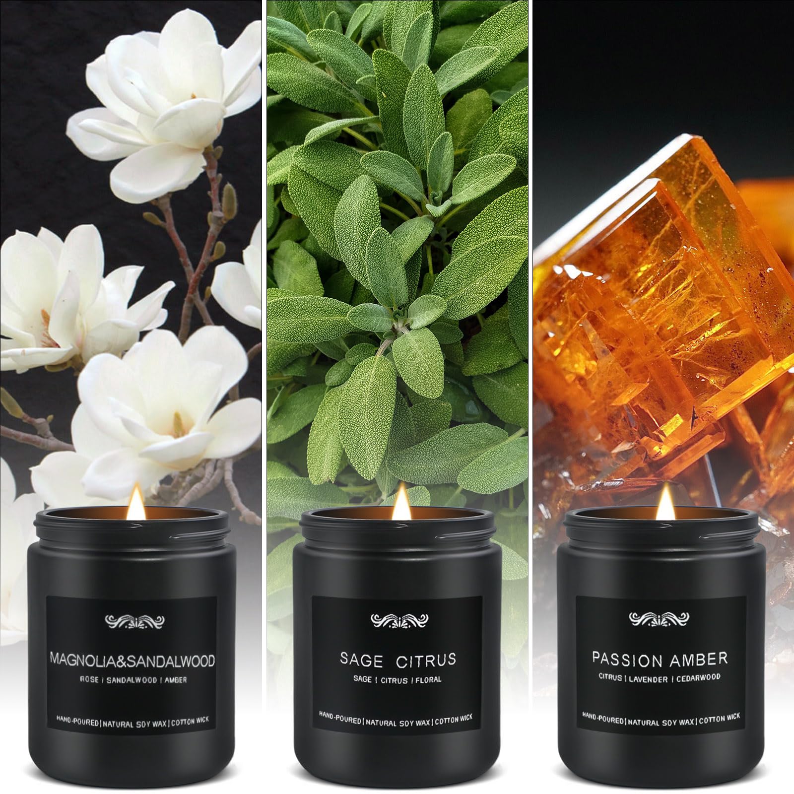 JXDLSQ Magnolia and Sandalwood candle adds calm to evenings