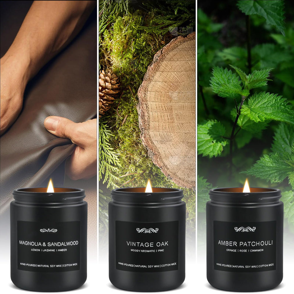 JXDLSQ Patchouli Amber candle creates a rich mood for study