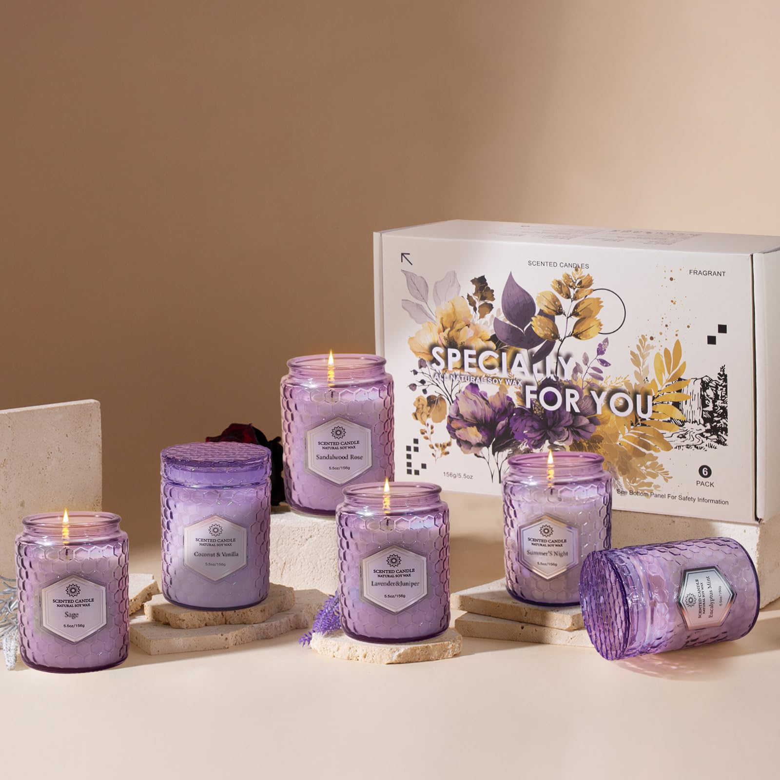 JXDLSQ Purple embossed cups image highlights elegant decor.