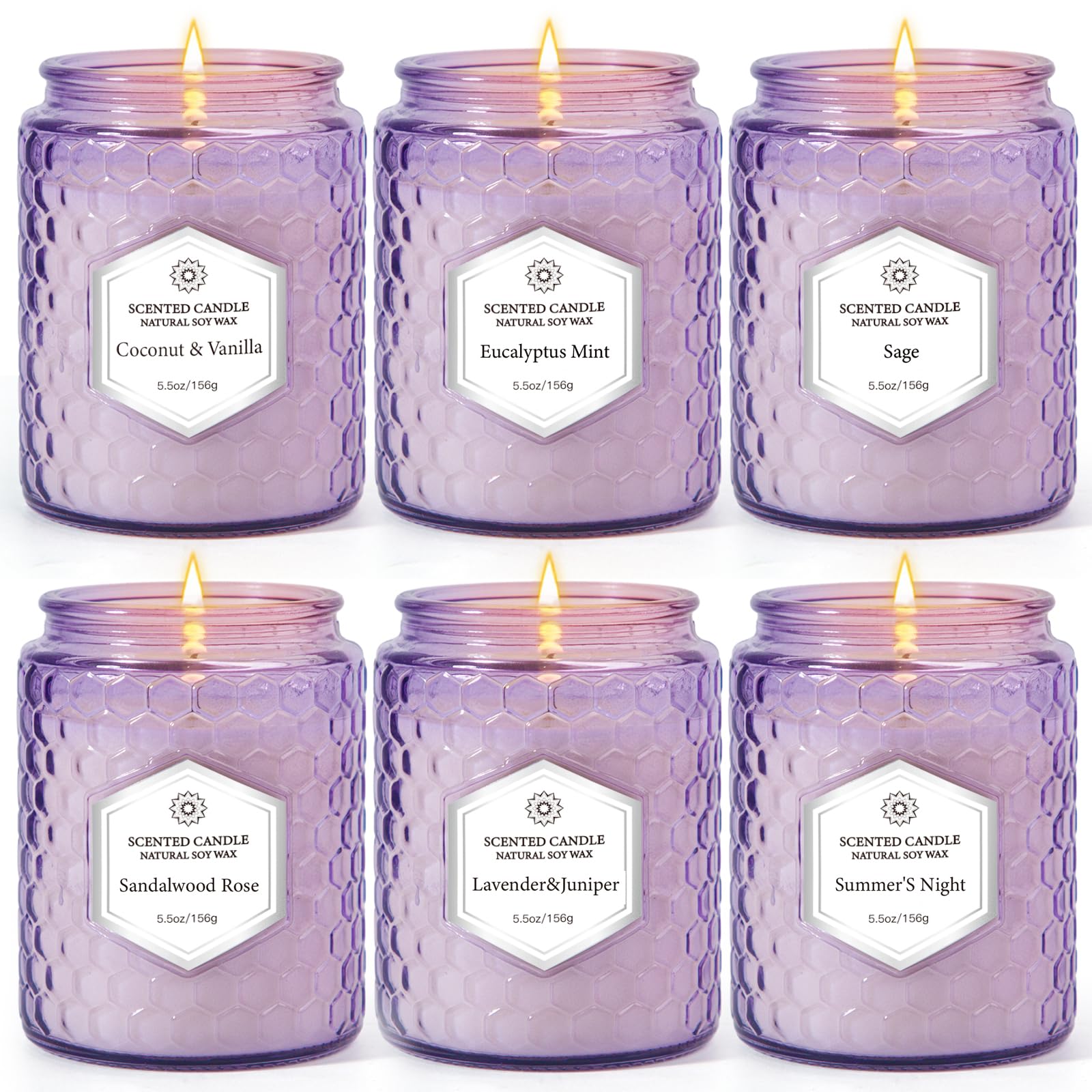 JXDLSQ Coconut and Vanilla jar candle creates a cozy ambience.