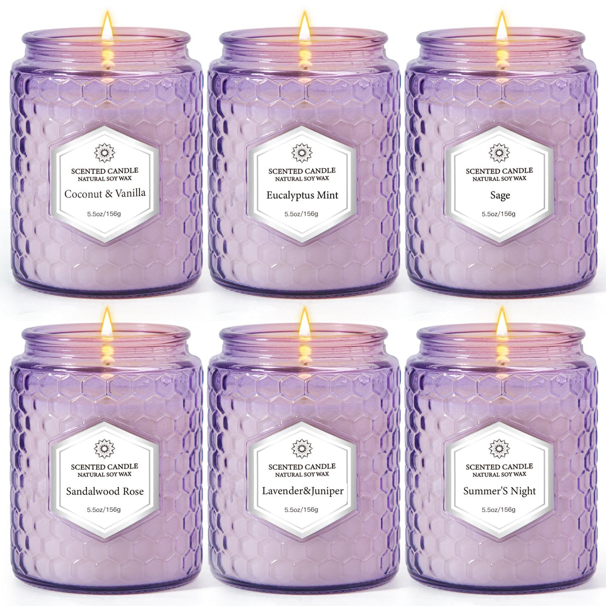 JXDLSQ Coconut and Vanilla jar candle creates a cozy ambience.