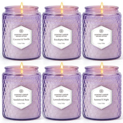 JXDLSQ Coconut and Vanilla jar candle creates a cozy ambience.